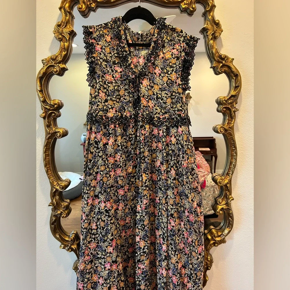 NWOT Free People Milania Floral Maxi Dress size S - Picture 5 of 9